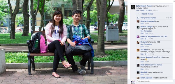 Bức ảnh cặp đôi Việt Nam gây cơn sốt trên trang fanpage nước ngoài nổi tiếng 2