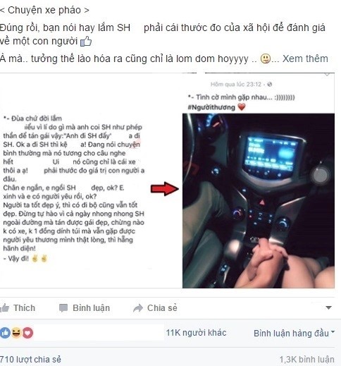 Cô gái chê xe SH phải khoá Facebook vì dân mạng