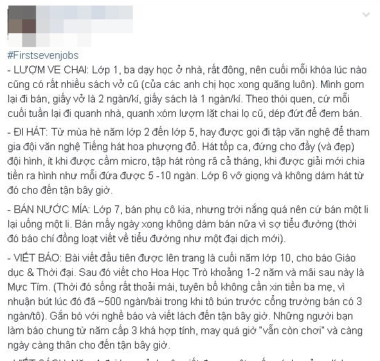 Vì sao trào lưu Firstsevenjobs - 7 công việc đầu tiên trong đời - không đơn giản chỉ là một hashtag? 
