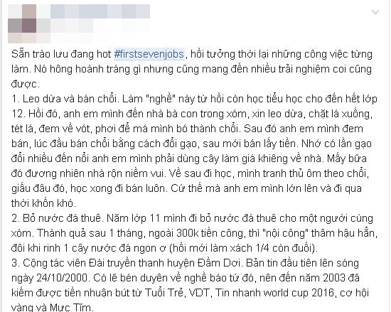 Vì sao trào lưu Firstsevenjobs - 7 công việc đầu tiên trong đời - không đơn giản chỉ là một hashtag? 