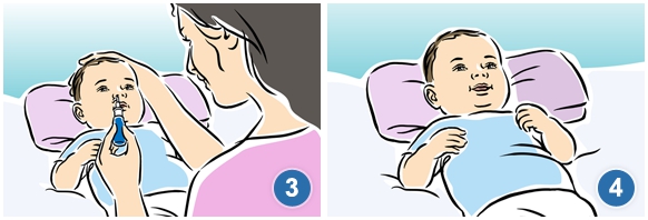 Cách chuẩn giúp mẹ vệ sinh mũi và nhỏ thuốc mũi cho con 2