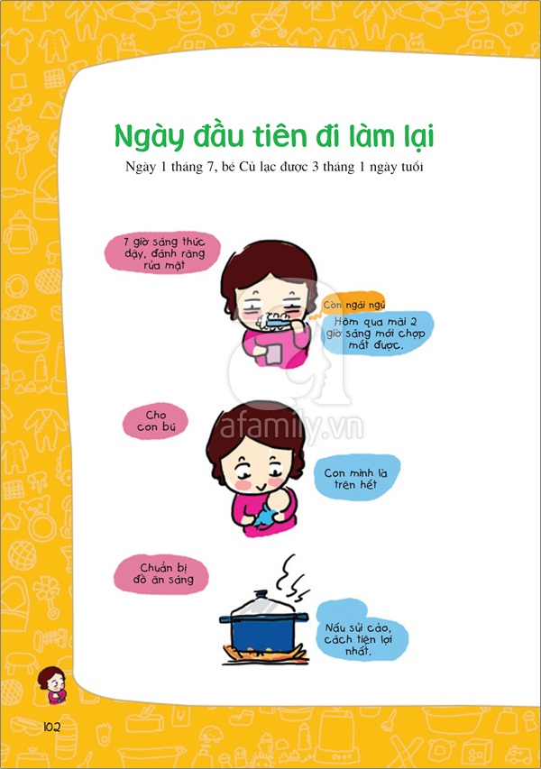 Ngày đầu tiên đi làm sau sinh 1