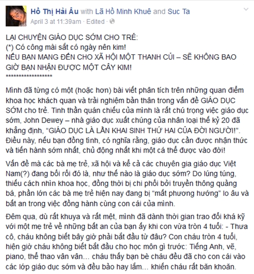 Chia sẻ dạy con hot trên Facebook 2