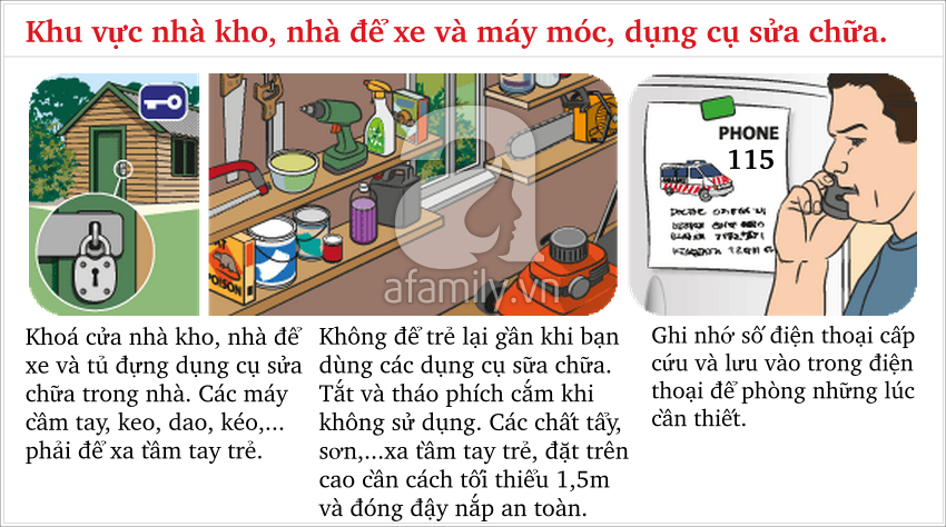 Lưu ý an toàn cho bé 3