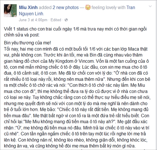 Chia sẻ dạy con trên facebook 2