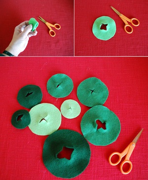 Cắt d&aacute;n c&acirc;y th&ocirc;ng Noel nhỏ xinh trang tr&iacute; nh&agrave; m&igrave;nh 5
