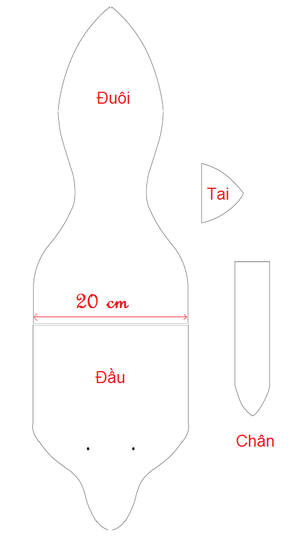 Kh&eacute;o tay may khăn qu&agrave;ng dạ h&igrave;nh ch&uacute; c&aacute;o c&aacute; t&iacute;nh  2