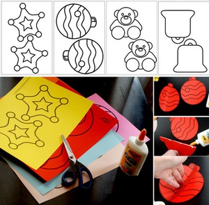 Trang tr&iacute; tường nh&agrave; dịp Noel bằng c&acirc;y th&ocirc;ng giấy  3