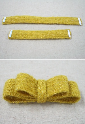 Tự l&agrave;m nơ ruy-băng len ấp &aacute;p ng&agrave;y đ&ocirc;ng gi&aacute; 3