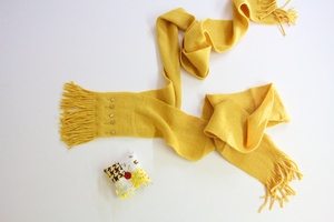 Làm điệu cho bé với khăn len nơ bướm cực xinh 2