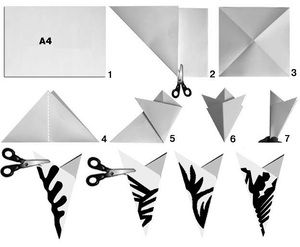 Trang trí Noel với hoa tuyết kirigami tuyệt đẹp 2