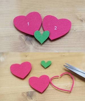 3 bước đơn giản làm kẹp sách trái tim dễ thương 2