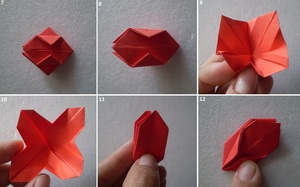 Gấp bồn hoa Origami nhỏ nhắn đáng yêu 8