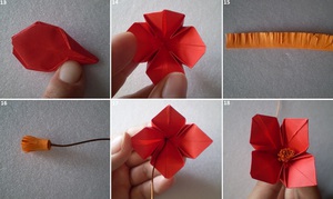 Gấp bồn hoa Origami nhỏ nhắn đáng yêu 9