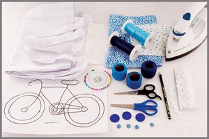 Trang trí túi xách lạ mắt với hình chiếc xe đạp 1