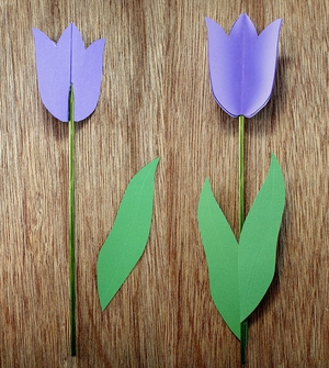 3 bước đơn giản làm hoa tulip giấy rực rỡ 7