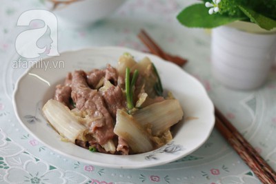 B&ograve; x&agrave;o cải thảo ngọt gi&ograve;n ngon cơm 18