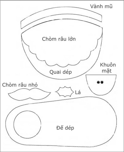 Tự may dép ông già Noel đi trong nhà cực xinh! 3