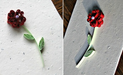 Tự làm thiệp hoa giấy xoắn nhỏ xinh đáng yêu 11