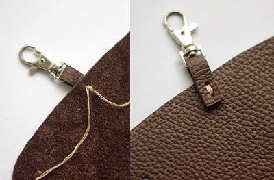 Kh&ocirc;ng cần may v&aacute;, tự l&agrave;m v&iacute; da mini si&ecirc;u đơn giản 10