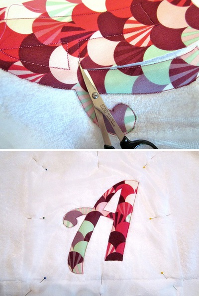 Hướng dẫn thêu áp vải cơ bản và ứng dụng trang trí khăn bông 12