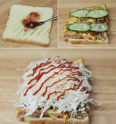 Bánh kẹp sandwich thơm ngon cho bữa sáng đầy dưỡng chất 12