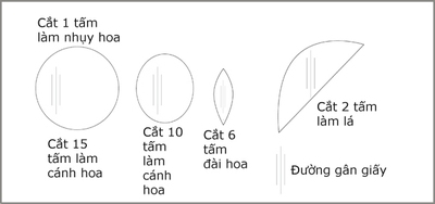 Cắt giấy nhún làm hoa mao lương đẹp như hoa thật 3