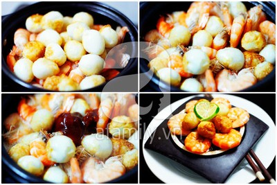 Lạ miệng ngon cơm với t&ocirc;m rim trứng c&uacute;t 11