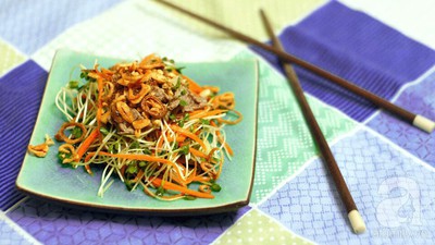 Mát giòn ngon miệng với món salad rau mầm 15