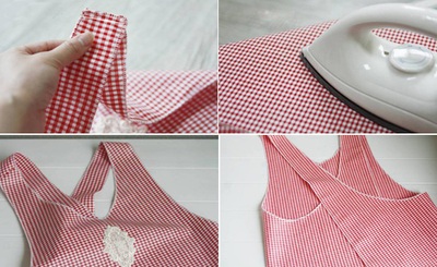 C&aacute;ch may tạp dề xinh cực đơn giản 12