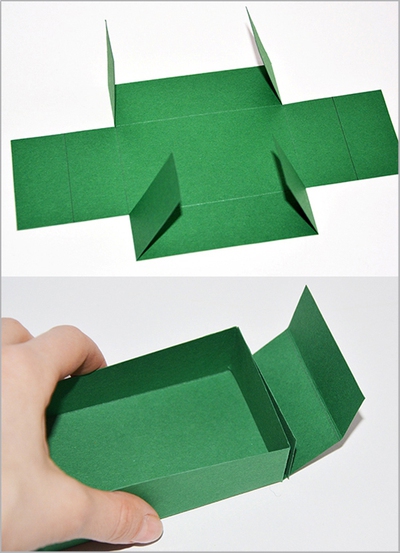 Cắt giấy làm hộp quà nhỏ xinh đáng yêu 8