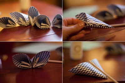 Gấp giấy làm quả cầu hoa theo phong cách Origami 16