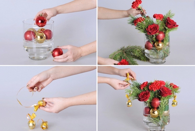 3 cách cắm hoa đẹp lung linh cho dịp Noel 12