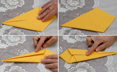 C&aacute;ch gấp khăn ăn h&igrave;nh thi&ecirc;n nga trang nh&atilde; sang trọng 6