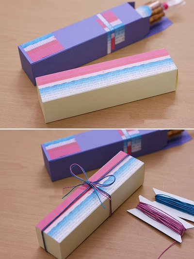 15 phút cắt giấy làm hộp quà lịch sự, bắt mắt 12
