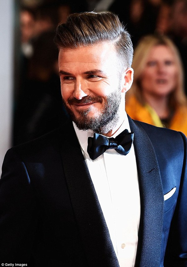 David Beckham gây xôn xao trên thảm đỏ BAFTA 2015 3