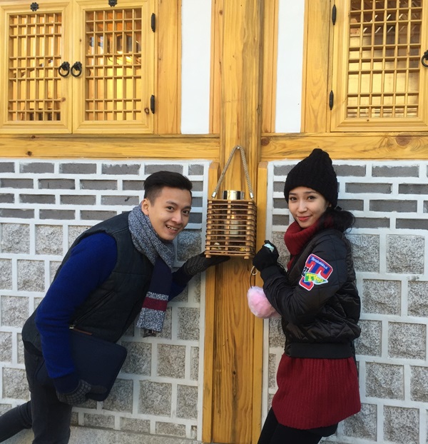 Ngô Kiến Huy và Khổng Tú Quỳnh tình cảm tại Hàn Quốc 6