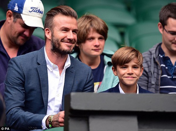 david Beckham và con trai