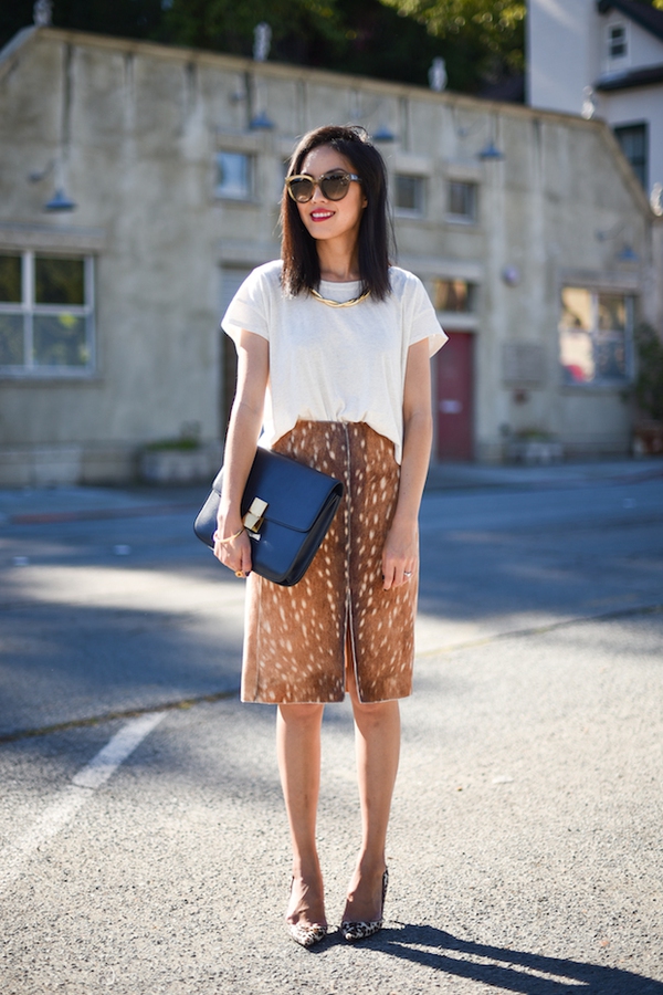 Street style dịu d&agrave;ng dưới nắng thu của ph&aacute;i đẹp Ch&acirc;u &Aacute;  2