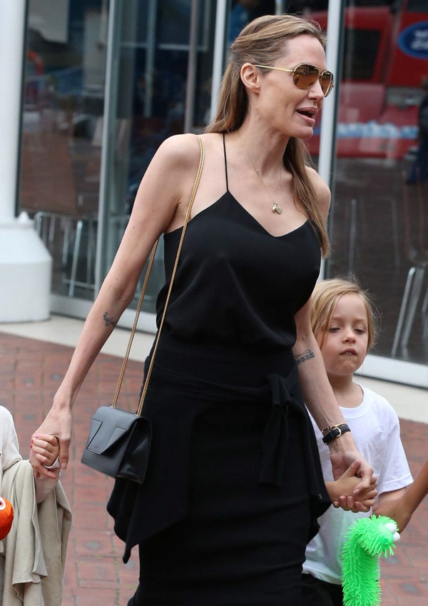 BST túi hàng hiệu đơn giản mà vẫn đẳng cấp của Angelina Jolie 13
