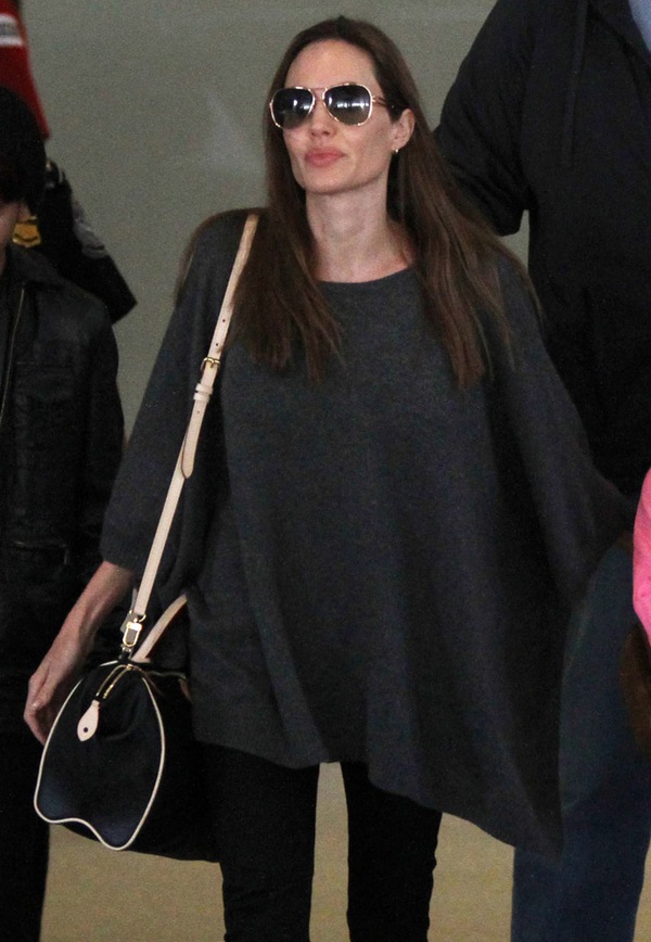 BST túi hàng hiệu đơn giản mà vẫn đẳng cấp của Angelina Jolie 7