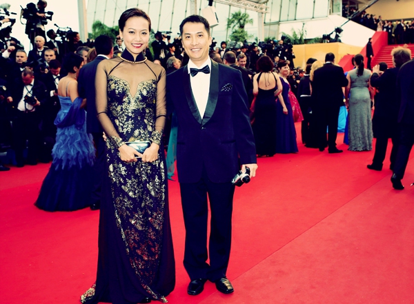 Hồng Ánh được khen ngợi với hình ảnh áo dài trên thảm đỏ Cannes 2013 1