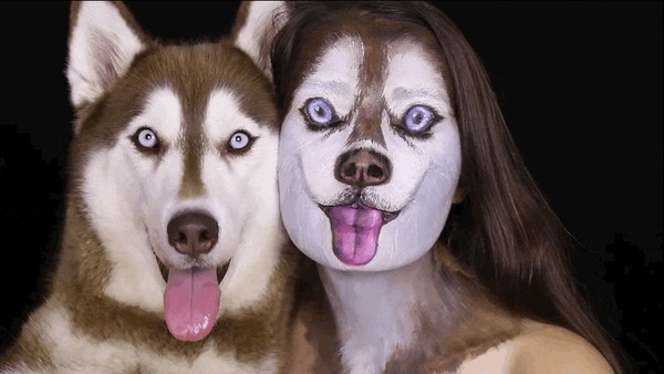 Video hướng dẫn cách trang điểm khuôn mặt giống...chó