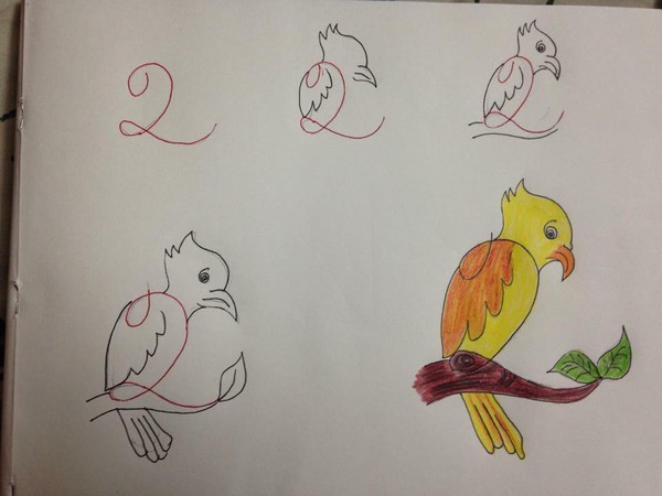 5 phút giúp dạy bé học vẽ con vật từ số đếm đơn giản