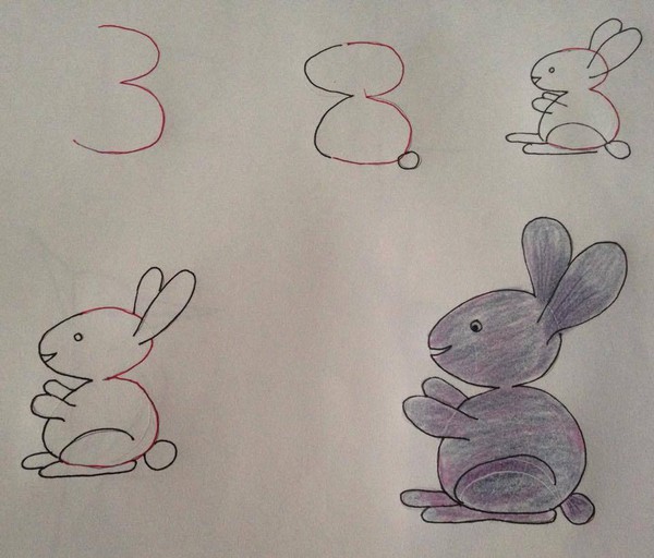 5 phút canh ty phụ huynh học tập vẽ loài vật nằm trong con cái kể từ số kiểm đếm đơn giản