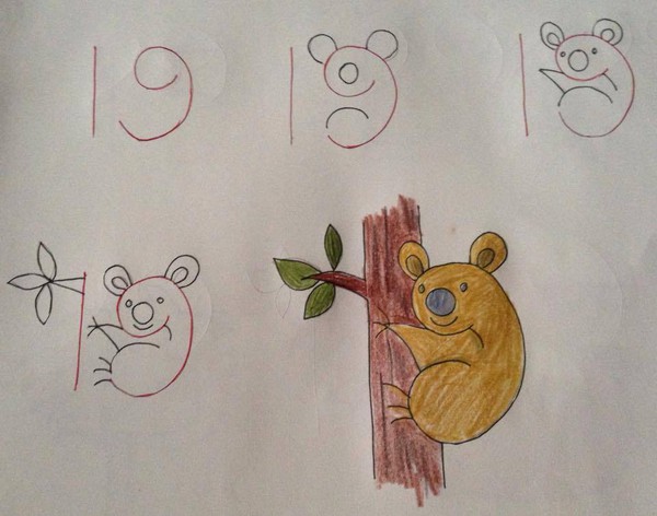 5 phút giúp bố mẹ học vẽ con vật cùng con từ số đếm đơn giản
