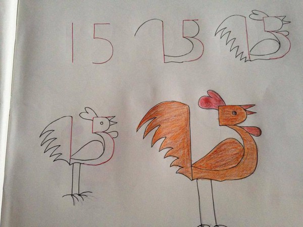 5 phút gom cha mẹ học tập vẽ loài vật nằm trong con cái kể từ số kiểm điểm đơn giản