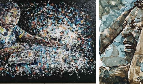 Những bức tranh tuyệt đẹp làm từ nhựa phế thải