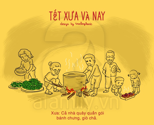 So sánh thú vị giữa Tết xưa và nay 4