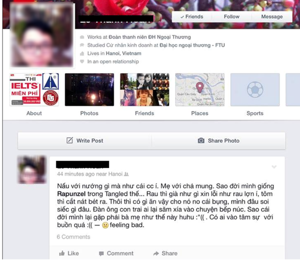 Cộng đồng mạng xôn xao về một SV được cho là học ĐH Ngoại Thương chửi mẹ trên facebook 1